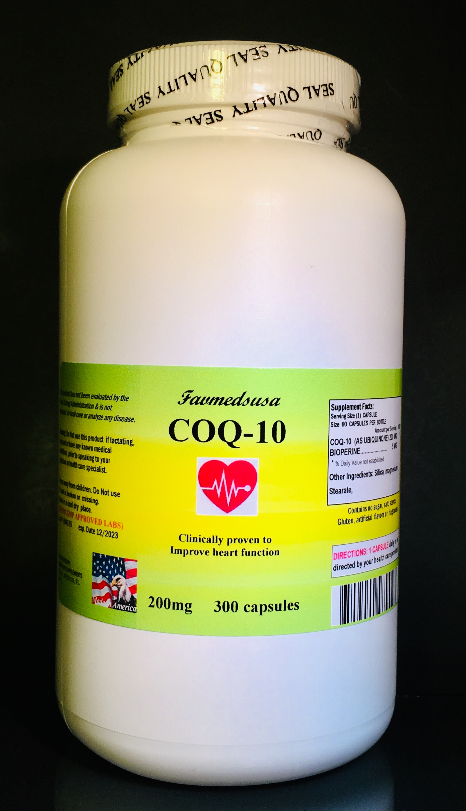 CoQ-10 200mg - 300 capsules